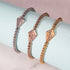 Cerf-volant | Argent | Bracelet à breloques en cristal